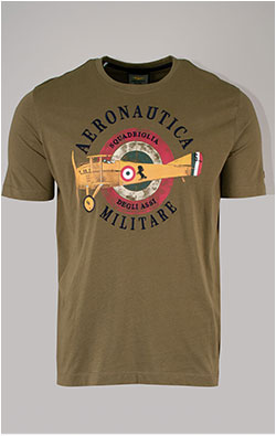 Футболка AERONAUTICA MILITARE SS 25 m/BD military olive (TS 2414)