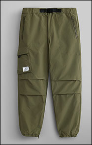 Брюки-карго парашюты ALPHA INDUSTRIES UTILITY JOGGER FW 23/24 утеплённые OG-107 green