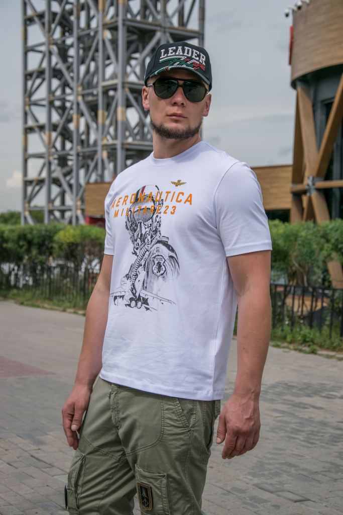 Мужская футболка с коротким рукавом Aeronautica Militare