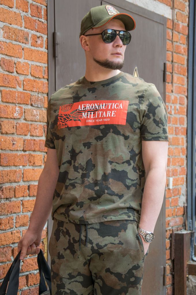 Мужская дизайнерская футболка camo