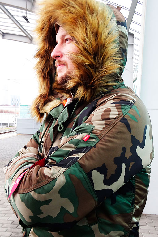 Аляска мужская камуфляжная ALPHA INDUSTRIES VF 59 N-3B CAMO WOODLAND 65