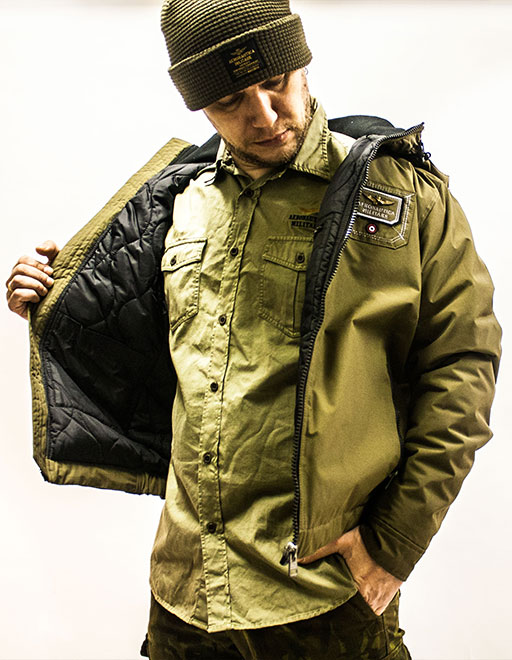 Куртка AER. MILITARE verde militare (AB 1575)