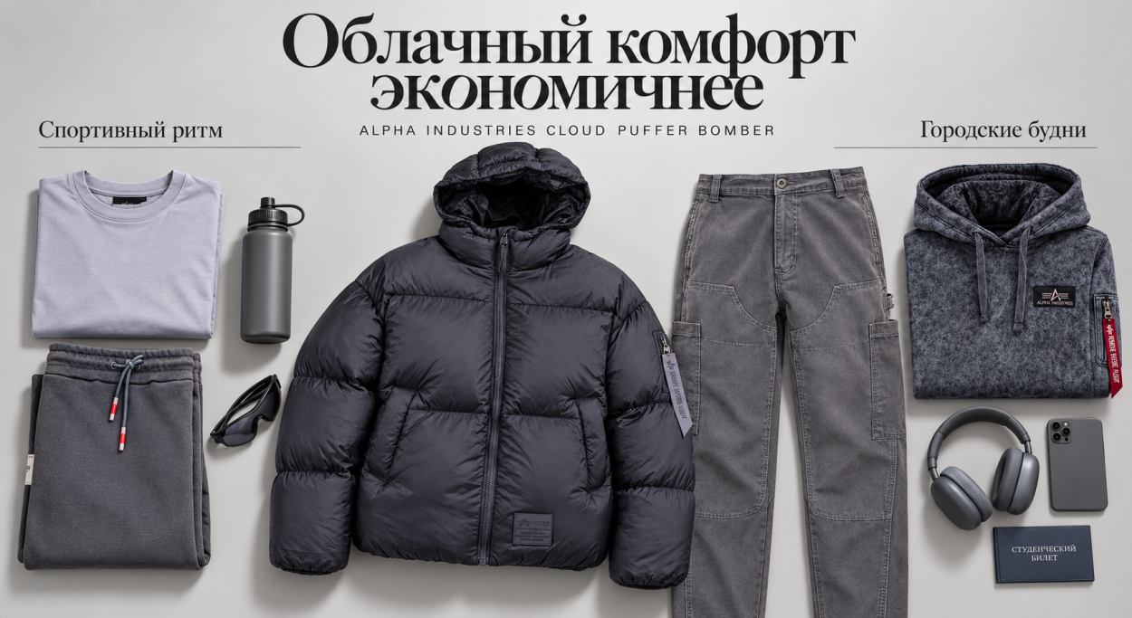 Инфографика 4 - рейтинг лучших мужских пуховиков 2026/27 - мужской короткий дутик Alpha Industries Cloud Инфографика 4 - рейтинг лучших мужских пуховиков 2026/27 - мужской короткий дутик Alpha Industries Cloud