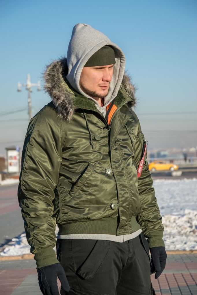 Аляска короткая ALPHA INDUSTRIES VF 59 N-2B dark green