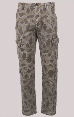 Брюки-карго ALPHA INDUSTRIES ACU BATTLEWASH PANT FW 23/24 brown frogskin camo