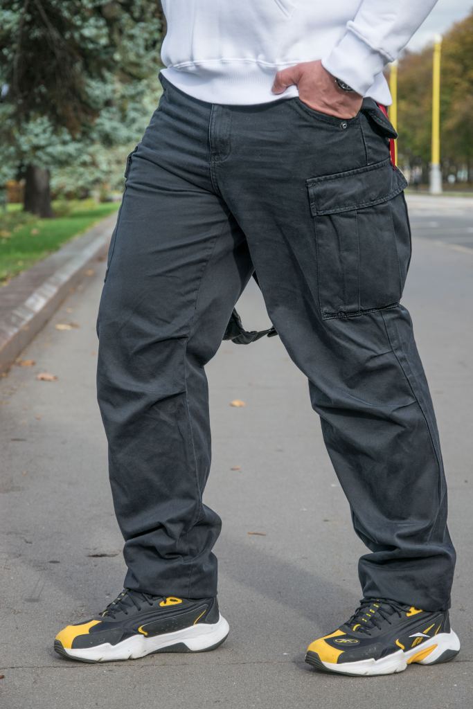 Брюки-карго ALPHA INDUSTRIES M-65 PANT black