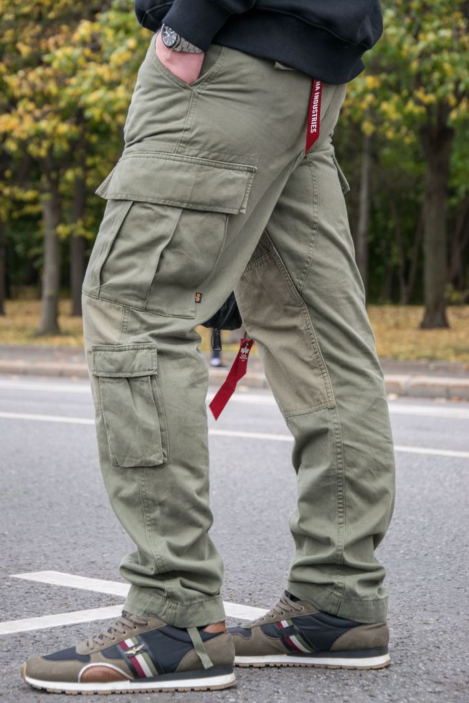 Брюки-карго ALPHA INDUSTRIES ACU PANT dark olive фото 3