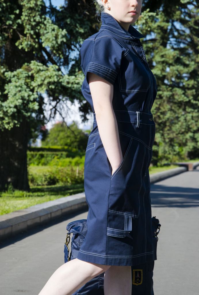 Женское платье AERONAUTICA MILITARE SS 22/TR blue navy (VE 073) фото 6
