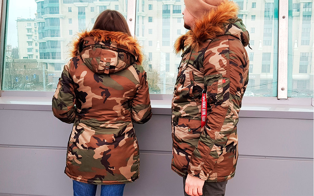 Аляска женская ALPHA INDUSTRIES VF 59 N-3B CAMO WOODLAND 65