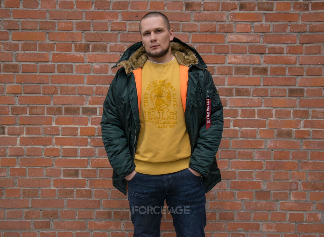 Мужская зимняя аляска Alpha Industries