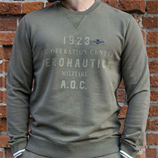 Свитшот AERONAUTICA MILITARE FW 21/22/IN verde militare (FE 1575) 14 700 руб