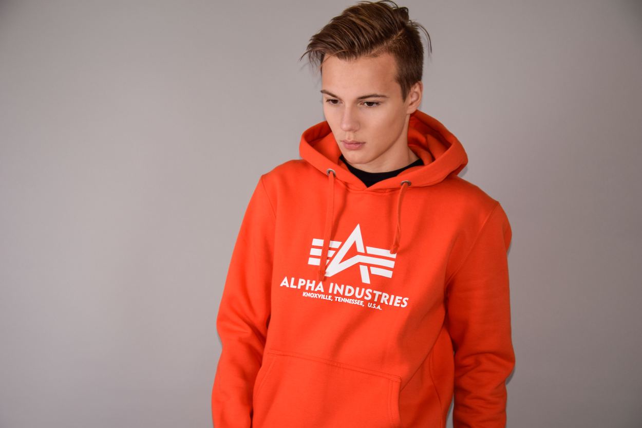 Толстовка ALPHA INDUSTRIES BASIC HOODY atomic red фото 4