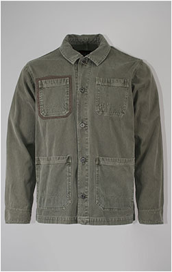 Ветровка ALPHA INDUSTRIES CTN CHORE COAT SS 25 m OG-107 green