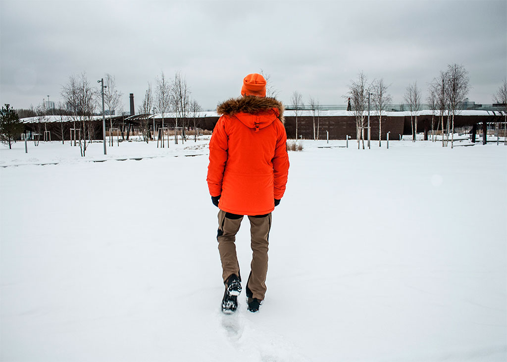 Мужская аляска ALPHA INDUSTRIES EXPLORER FLAME ORANGE