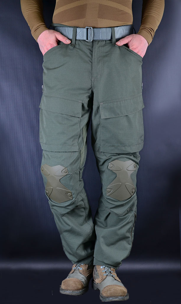 тактические брюки с интегрированной защитой, брюки тактические олива
