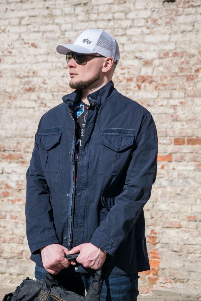 ALPHA INDUSTRIES LIGHTWEIGHT FIELD COAT M 65 SS 22 m replica blue