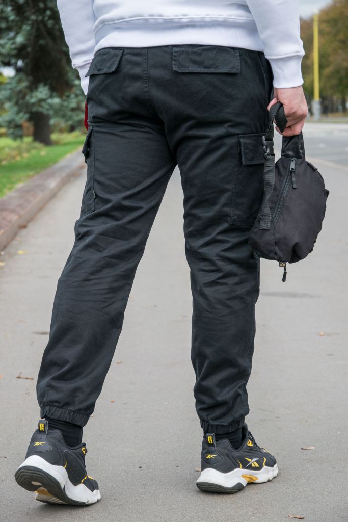 Брюки-джоггеры ALPHA INDUSTRIES COTTON JOGGER black