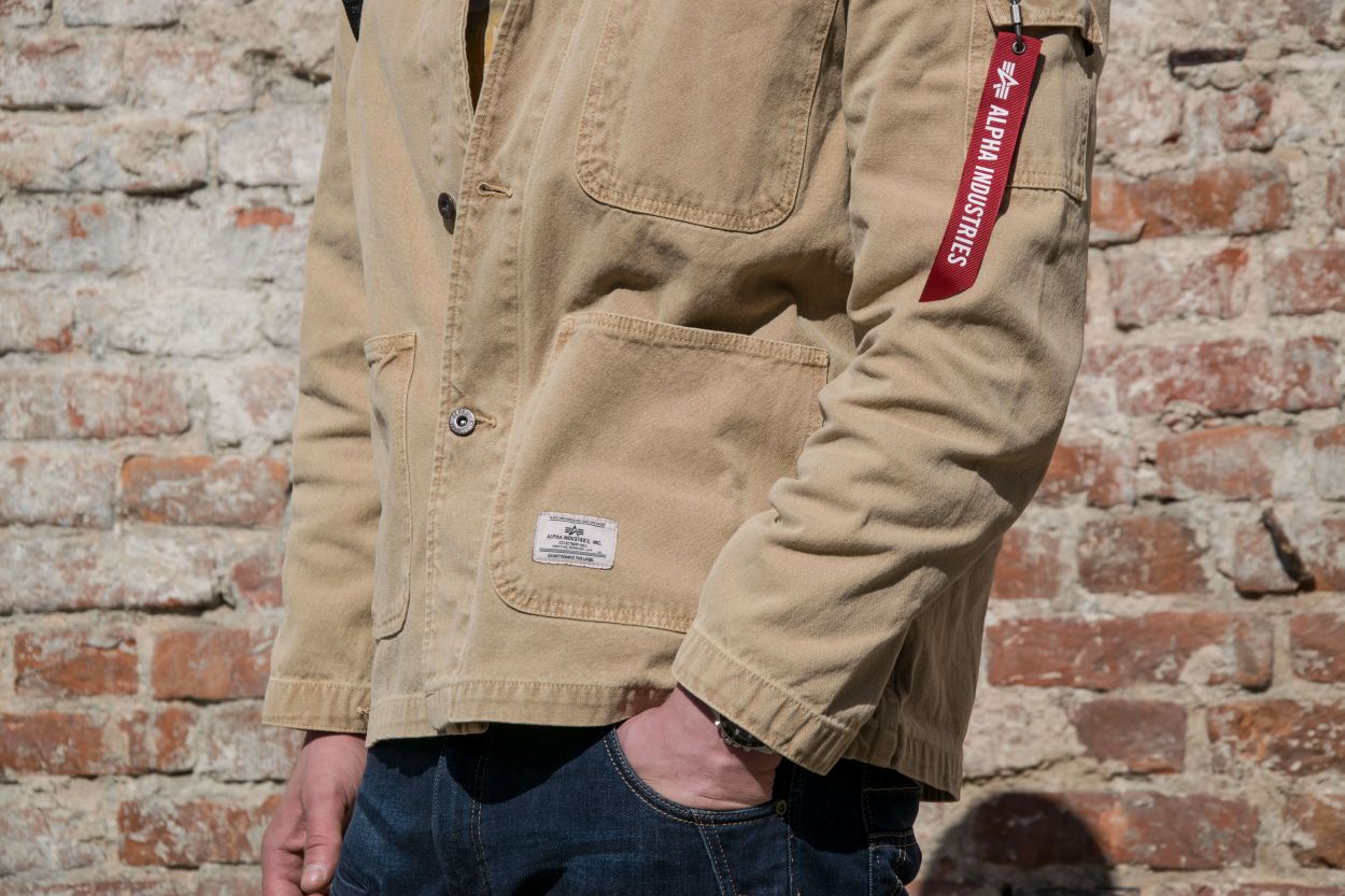 Ветровка ALPHA INDUSTRIES UTILITY CHORE COAT N3 SS22 vintage khaki фото 4