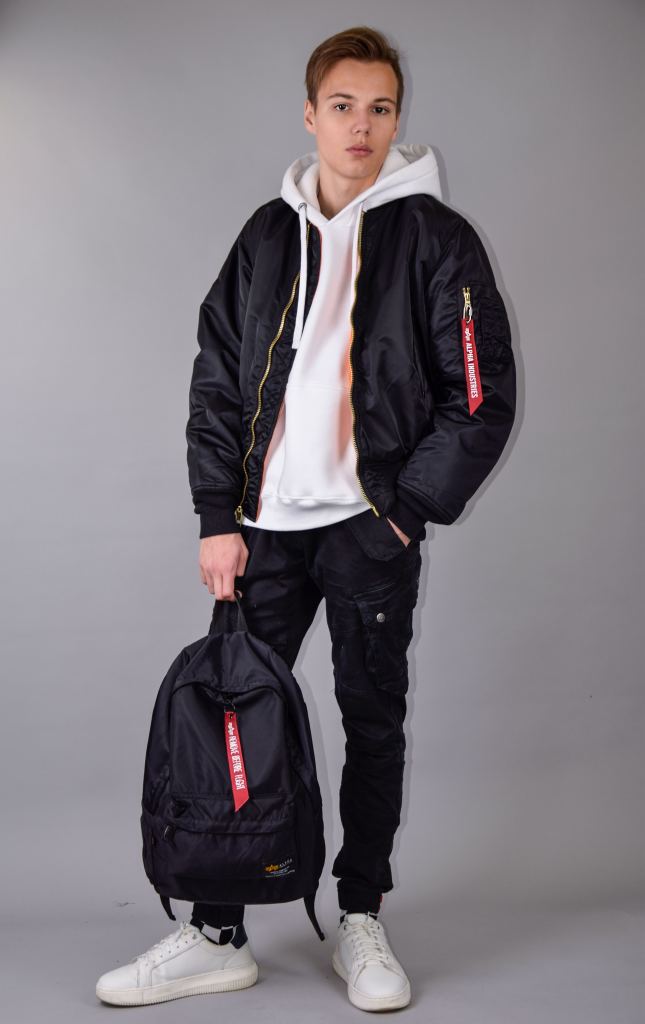 Бомбер ALPHA INDUSTRIES ORIGINAL FIT MA-1 FW 22-23 black фото 1