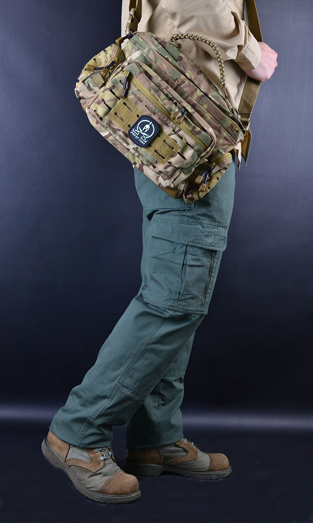 Сумка мужская через плечо тактическая MIL-TEC PARACORD BAG MULTICAM купить в Москве тактическая сумка, брюки тактические Pentagon, Corcoran ботинки