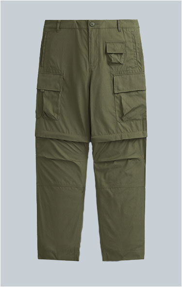 Брюки-карго ALPHA INDUSTRIES CONVERTIBLE CARGO PANT SS 24 OG-107 green