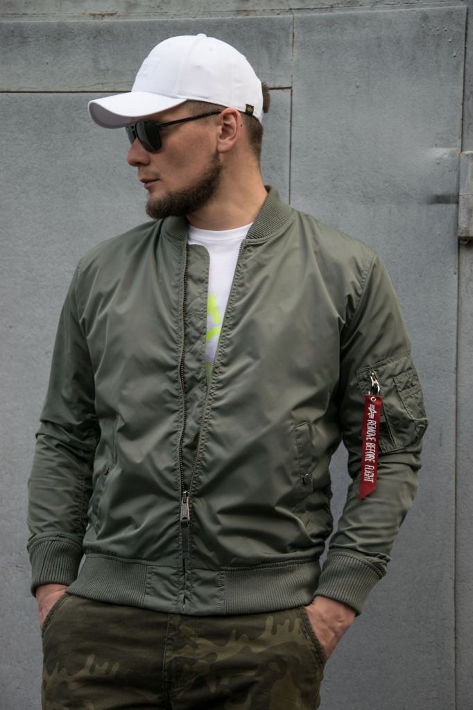 Ветровка bomber ALPHA INDUSTRIES TT MA 1 vintage green