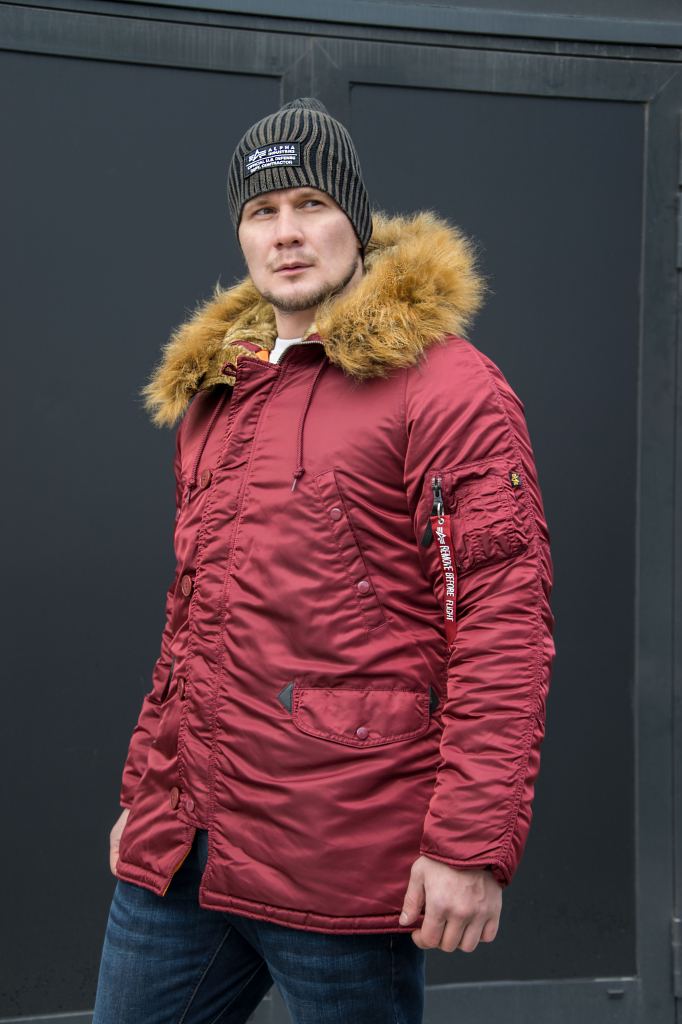 Аляска ALPHA INDUSTRIES VF 59 N-3B burgundy