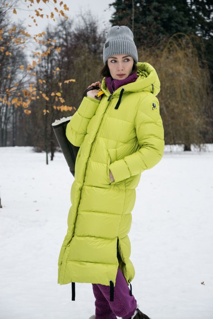 Женское пальто пуховое PARAJUMPERS MUMMY FW 22-23 citronelle