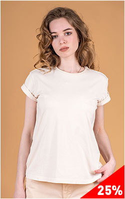 Женская футболка PARAJUMPERS MYRA TEE SS 25 m moonbeam