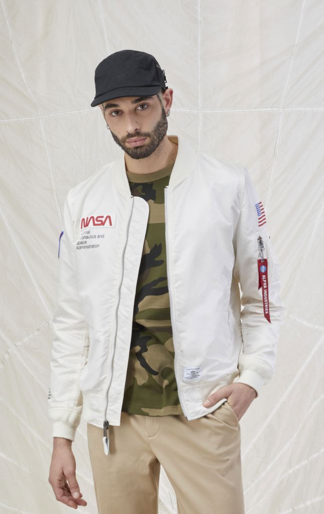 Бомбер L 2B NASA GEN II FLIGHT JACKET OFF WHITE фото 1