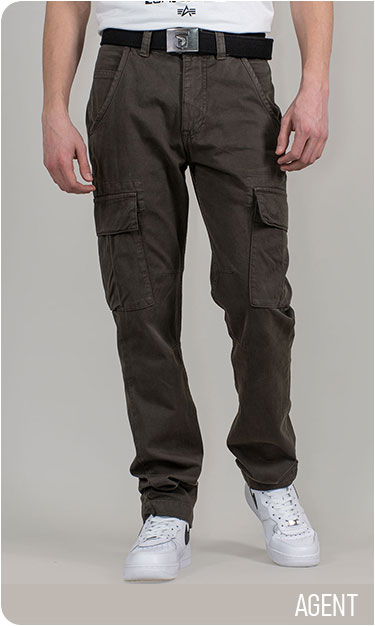 Брюки-карго ALPHA INDUSTRIES AGENT greyblack