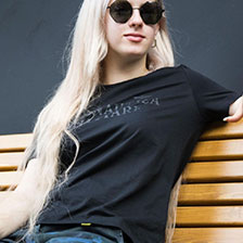 Женская футболка AERONAUTICA MILITARE FW 21/22/TR nero (TS 1914) Женская футболка AERONAUTICA MILITARE FW 21/22/TR nero (TS 1914)