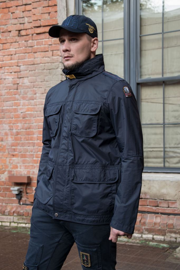 Синяя мужская ветровка Parajumpers Desert M 65