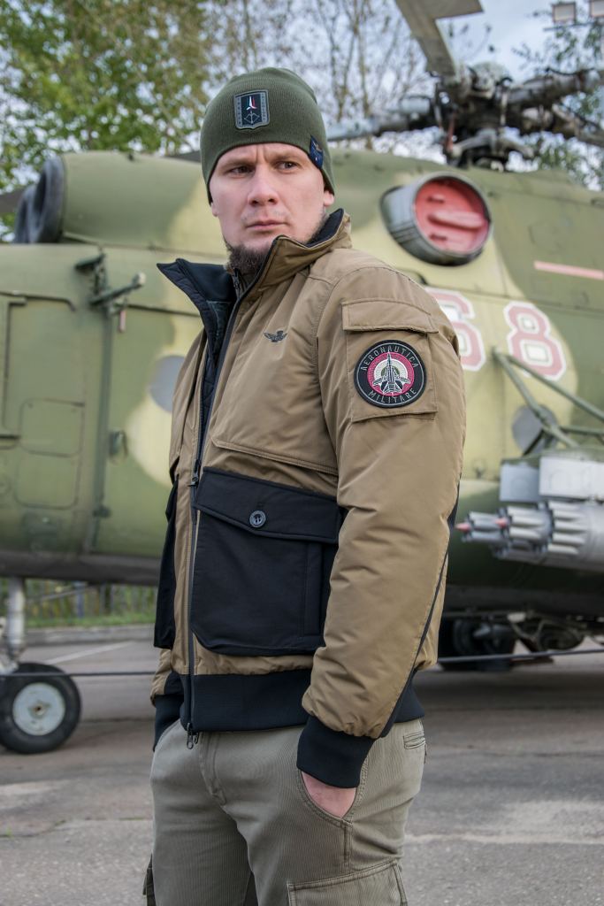 Нарукавная нашивка Aeronautica Militare на куртке пилот