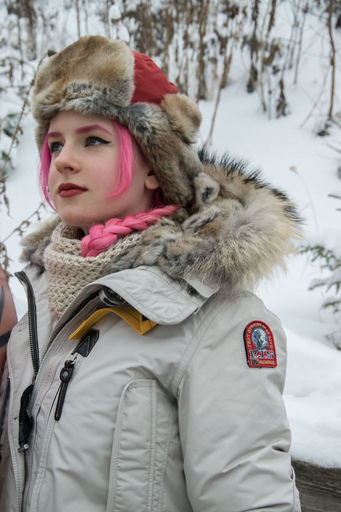 Козырек из меха на шапке PARAJUMPERS_AVIATOR_HAT