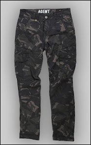Брюки-карго ALPHA INDUSTRIES AGENT C black camo
