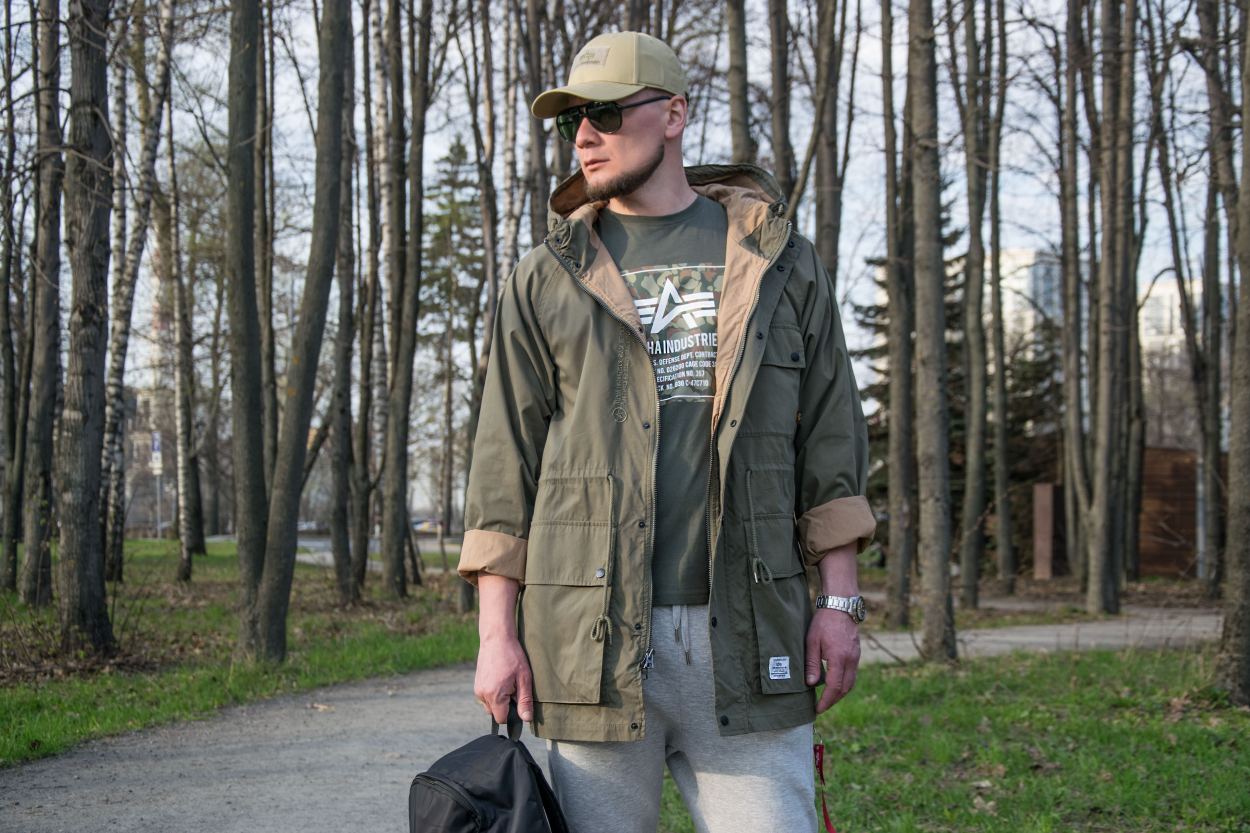 Ветровка ALPHA INDUSTRIES HOODED FIELD JACKET M-65 SS23 green фото 2