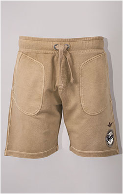 Шорты трикотажные AERONAUTICA MILITARE SS 24 m/IN peanut brown washed (BE 213)
