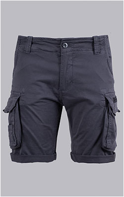 Шорты карго ALPHA INDUSTRIES CREW SHORT vintage grey