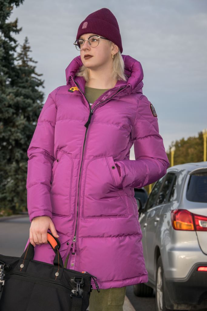 Женская куртка-пуховик PARAJUMPERS LONG BEAR CORE FW 22-23 deep orchid