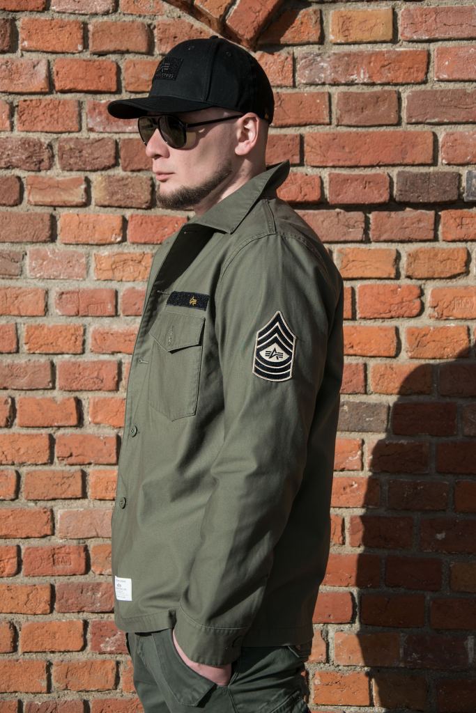 Ветровка ALPHA INDUSTRIES DECO FATIGUE SHIRT JACKET SS 22 m M-65 olive