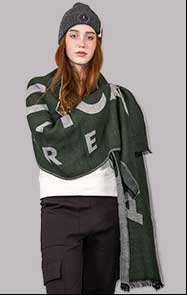 Шарф AERONAUTICA MILITARE FW 23/24/IT verde/ghiaccio (SH 1132)