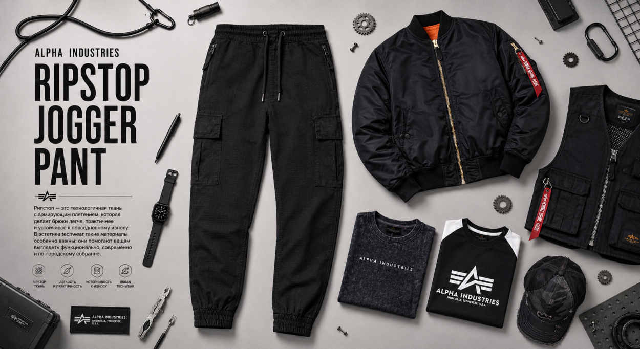 Инфографика по брюкам-карго Alpha Industries Ripstop Jogger pant - с чем носить рипстоп джоггеры Alpha Инфографика по брюкам-карго Alpha Industries Ripstop Jogger pant - с чем носить рипстоп джоггеры Alpha