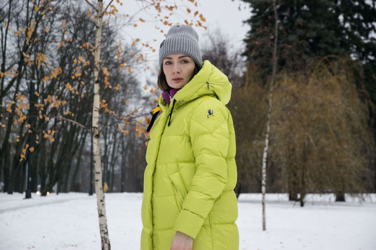 Женское пальто пуховое PARAJUMPERS MUMMY FW 22-23 citronelle