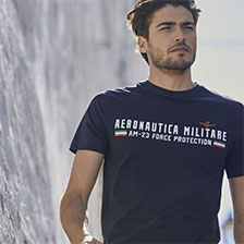 Футболка AERONAUTICA MILITARE SS 21/TR blue black (TS 1850)