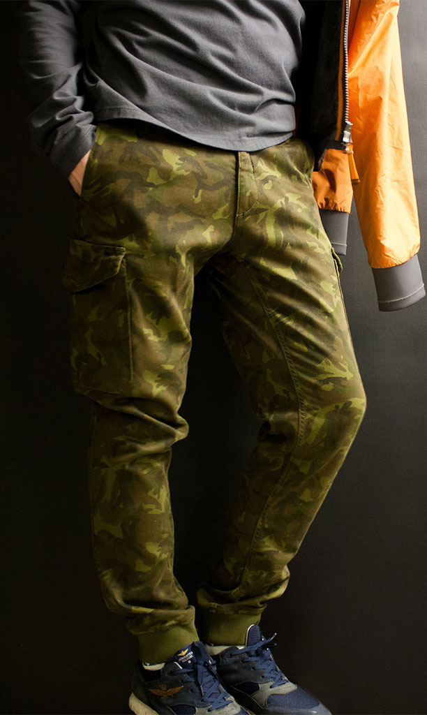 Выбрать и купить мужские брюки-карго Aeronautica Militare camouflage