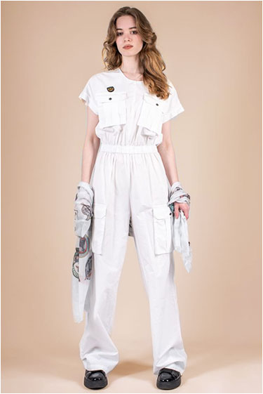 Женский комбинезон AERONAUTICA MILITARE SS 25 m/IT off white (TU 140)