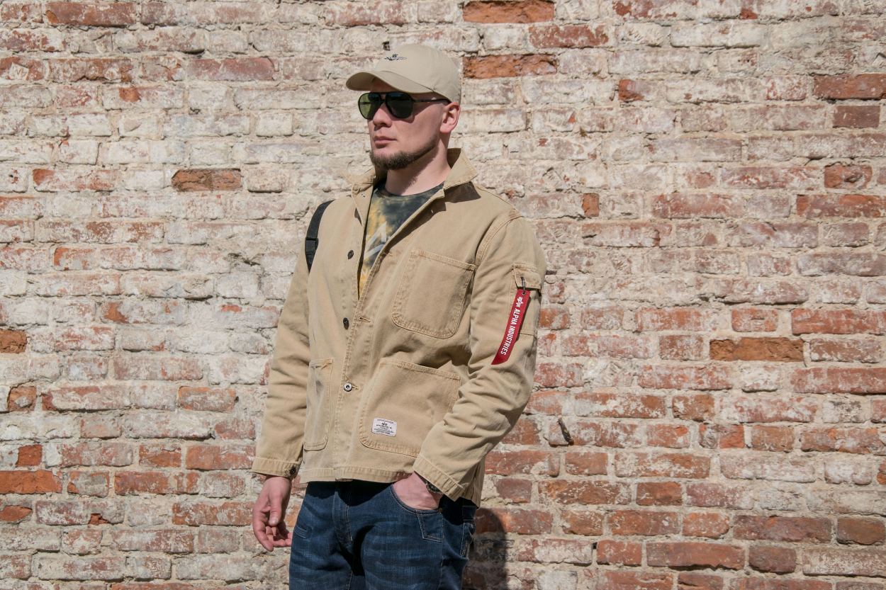 Ветровка ALPHA INDUSTRIES UTILITY CHORE COAT N3 SS22 vintage khaki фото 5