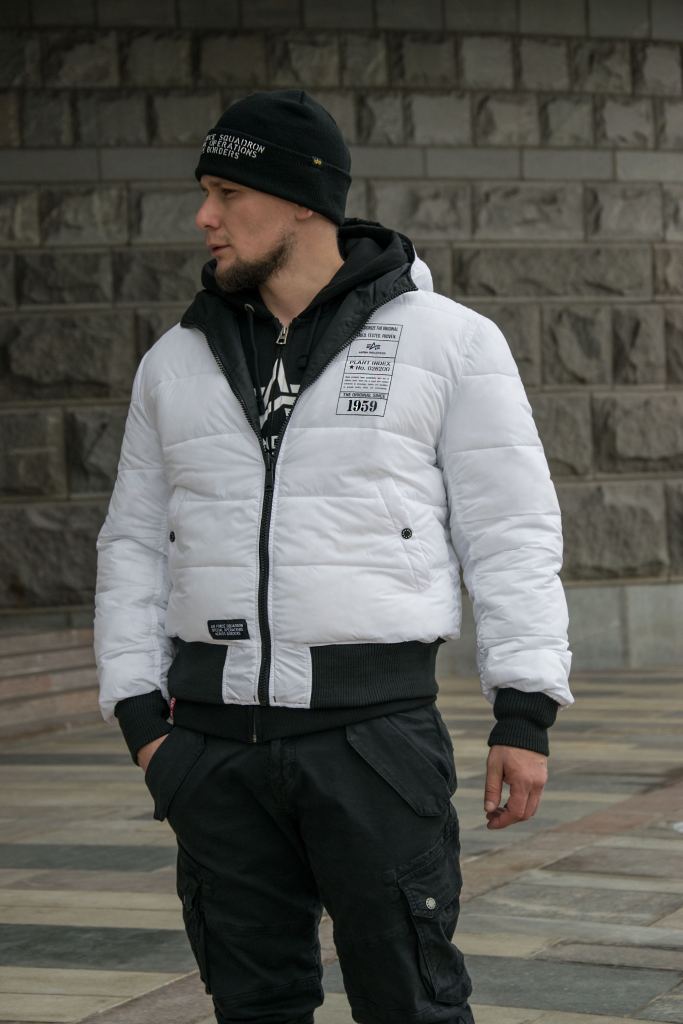 Двусторонняя демисезонная куртка ALPHA INDUSTRIES HOODED PUFFER FD