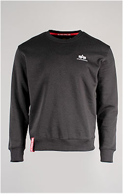 Свитшот ALPHA INDUSTRIES BASIC SWEATER SMALL LOGO black